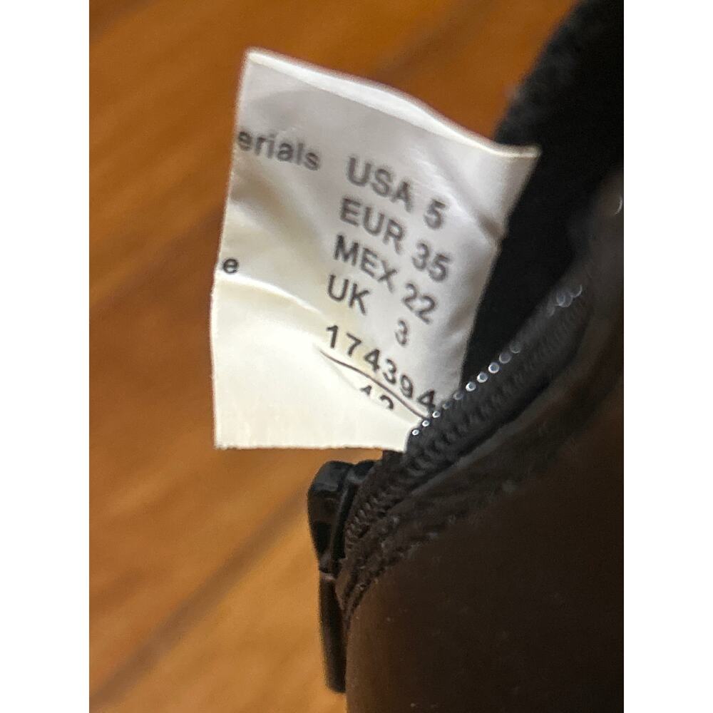 American Eagle Caged Black 3 Inch Wedge Shoes 5M - Picture 5 of 6